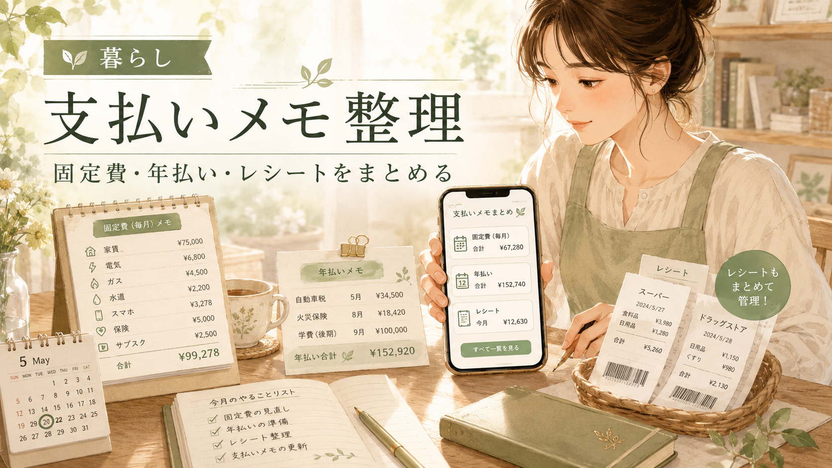 家計メモ・支払い管理の記事アイキャッチ